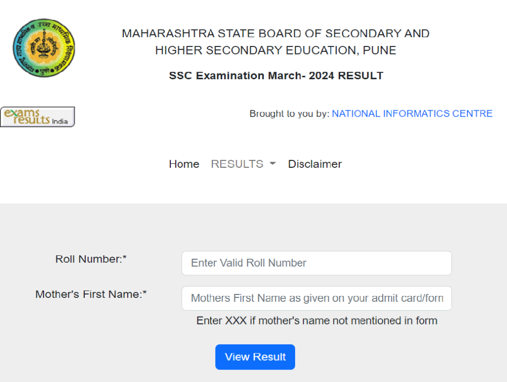 Maharashtra SSC Result