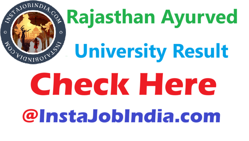 Rajasthan Ayurved University Result