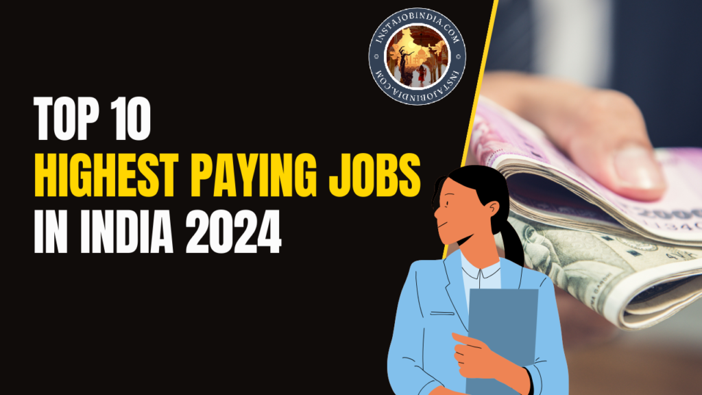 Top 10 Highest Paying Jobs in India 2024 for Freshers